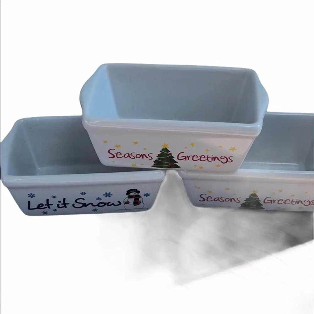 3 Holiday Theme Baking Dishes Bakeware
